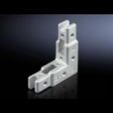 Corner connector for TS punched rail 17 x 17 mm