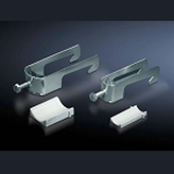 Angle iron clamps - for C rails